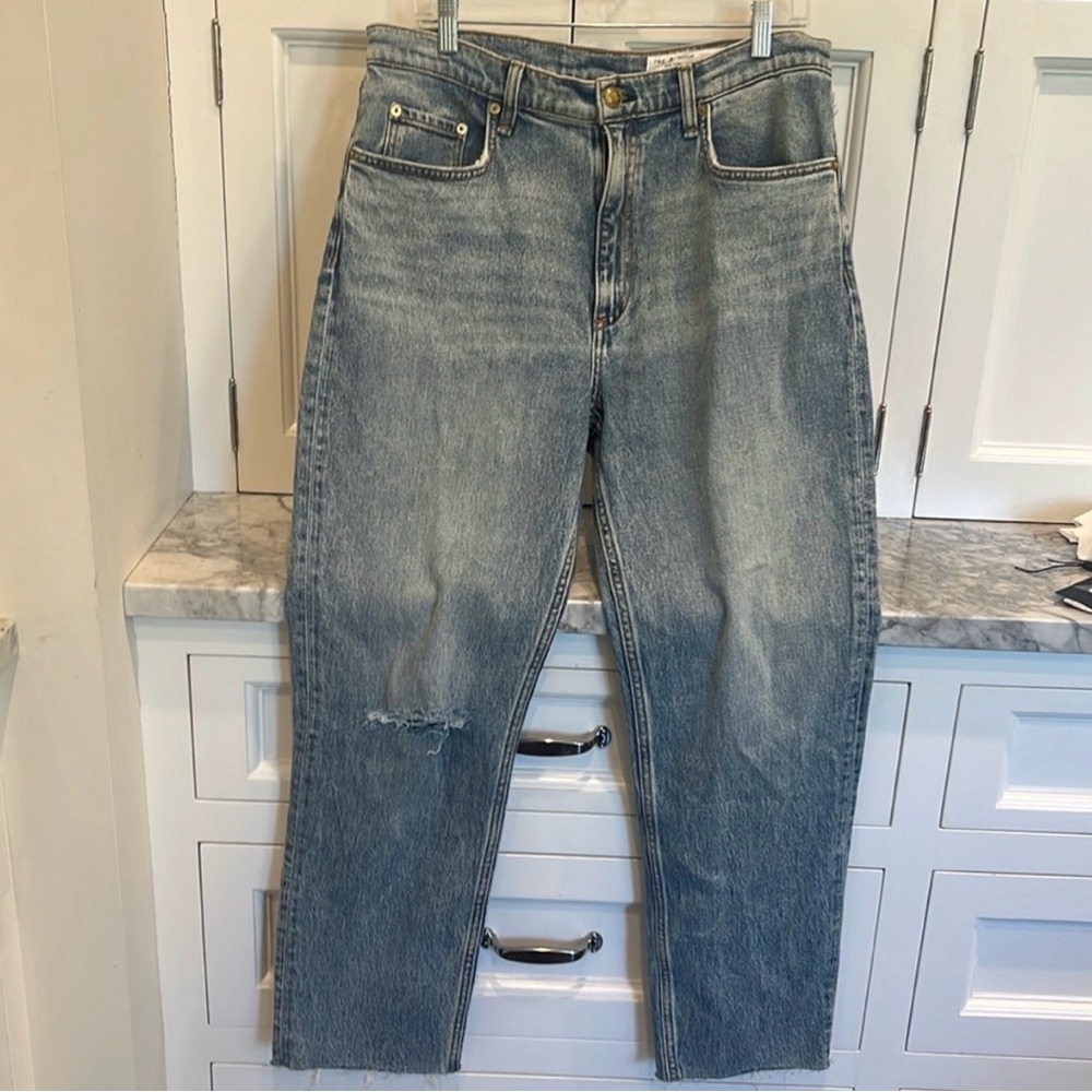 Rag & Bone WREN High Rise Slim Straight Jeans